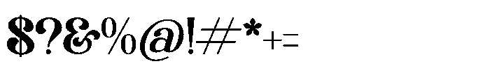 Corselust Regular Font OTHER CHARS