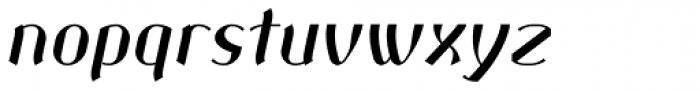 Corset Pro Semi Bold Italic Font LOWERCASE