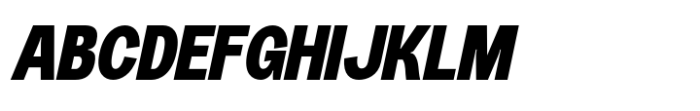 Corsia Display Slant Font UPPERCASE