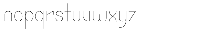 Cortex Ultra Light Font LOWERCASE