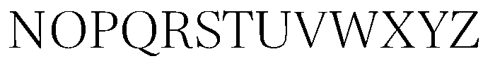 Cortona Extralight Font UPPERCASE