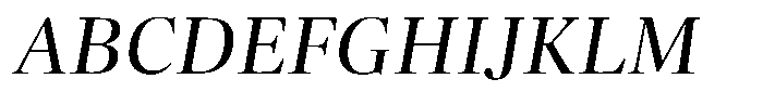 Cortona Italic Font UPPERCASE