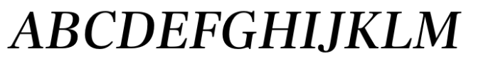 Cortona Text Medium Italic Font