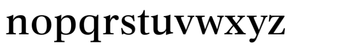 Cortona Text Medium Font LOWERCASE