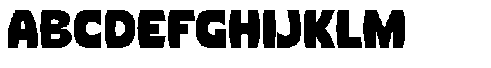 Corva Bold Inside Font UPPERCASE