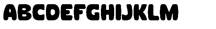 Corva Round Font UPPERCASE