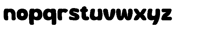Corva Round Font LOWERCASE
