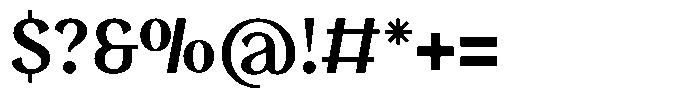 Corvelli Font OTHER CHARS