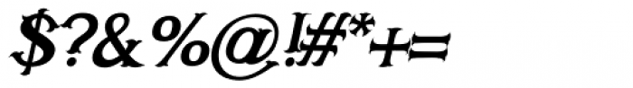 Corvus Bold Italic Font OTHER CHARS
