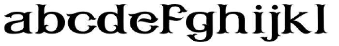 Corvus Medium Extended Font LOWERCASE