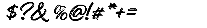Coryante Script Font OTHER CHARS