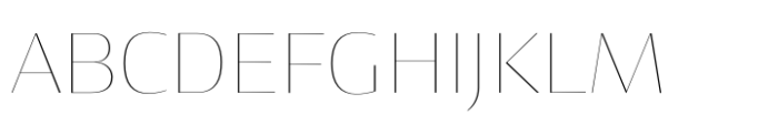 Cosan Warm G4 Thin Font UPPERCASE