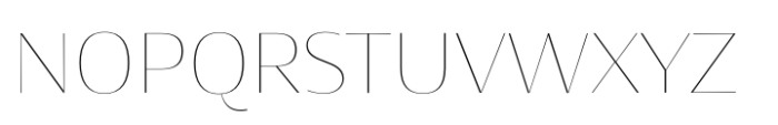 Cosan Warm G4 Thin Font UPPERCASE