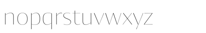Cosan Warm G4 Thin Font LOWERCASE