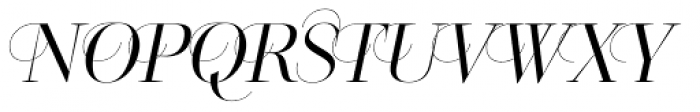 Cosma AltCapOne Oblique Light Font UPPERCASE