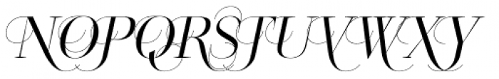 Cosma AltCapTwo Oblique Light Font UPPERCASE