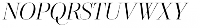 Cosma Italic Ultra Light Font UPPERCASE