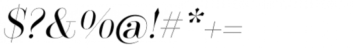 Cosma Oblique Regular Font OTHER CHARS