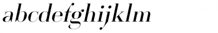 Cosma Oblique Regular Font LOWERCASE
