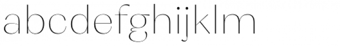 Cosmetic Thin Font LOWERCASE