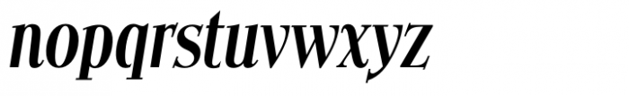 Cosmetiqa Bold Italic Font LOWERCASE