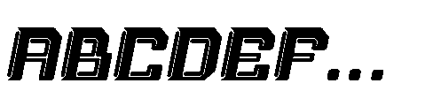 Cosmic Drift Italic Font UPPERCASE