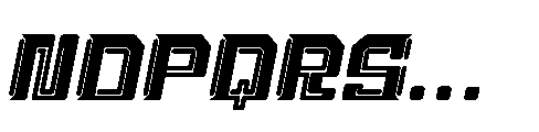 Cosmic Drift Italic Font LOWERCASE