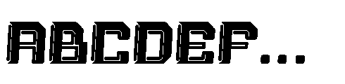 Cosmic Drift Regular Font UPPERCASE