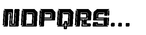 Cosmic Drift Regular Font LOWERCASE