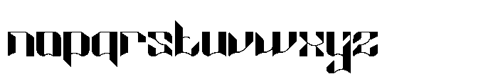 Cosmic Network Regular Font LOWERCASE