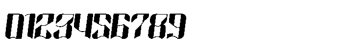 Cosmic Network Slant Font OTHER CHARS