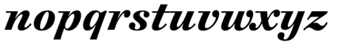 Cosmiqua Pro Bold Italic Font LOWERCASE