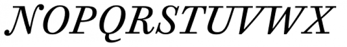 Cosmiqua Pro Italic Font UPPERCASE
