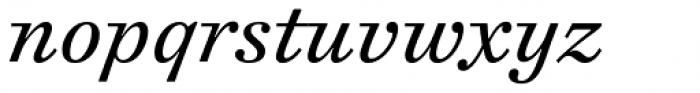 Cosmiqua Pro Italic Font LOWERCASE