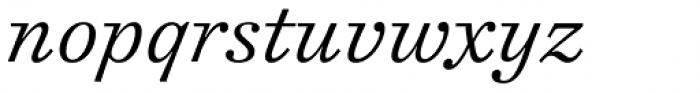 Cosmiqua Pro Light Italic Font LOWERCASE
