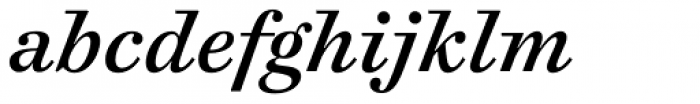 Cosmiqua Pro Semibold Italic Font LOWERCASE