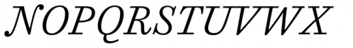 Cosmiqua Std Light Italic Font UPPERCASE