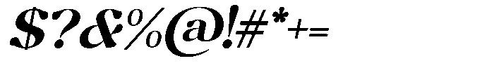 Cosmology Italic Font OTHER CHARS