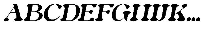 Cosmology Italic Font UPPERCASE