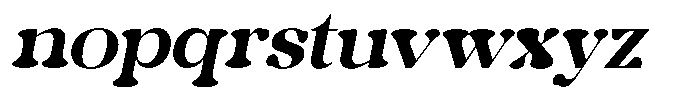 Cosmology Italic Font LOWERCASE
