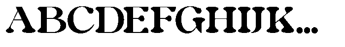 Cosmology Regular Font UPPERCASE