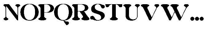 Cosmology Regular Font UPPERCASE