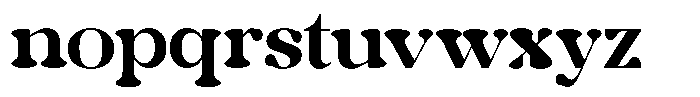 Cosmology Regular Font LOWERCASE