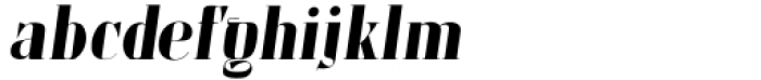 Cosmopolis Bold Italic Font LOWERCASE