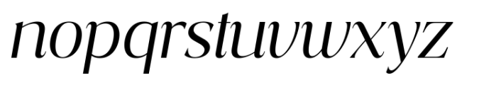 Costaline Variable Italic Font LOWERCASE
