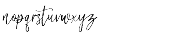 Cotaget Brush Font LOWERCASE