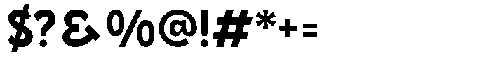 Cottem Display Font OTHER CHARS