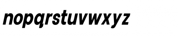 Cottorway Pro Crisp Bold Italic Font LOWERCASE