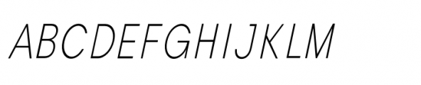Cottorway Pro Crisp ELight Italic Font UPPERCASE