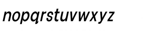 Cottorway Pro Crisp Medium Italic Font LOWERCASE